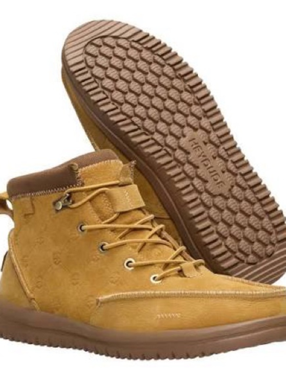 JELLY ROLL!!!!!!!Hey Dude Men's Wheat/Tan Chukka Lace-Up Boots